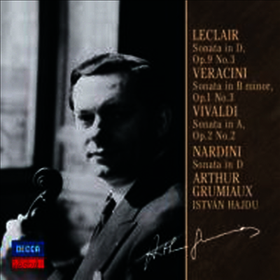 르클레르, 베라치니, 비발디, 나르디니 : 바이올린 소나타 (Leclair, Veracini, Vivaldi, Nardin i: Violin Sonatas) (Ltd. Ed)(일본반)(CD) - Arthur Grumiaux