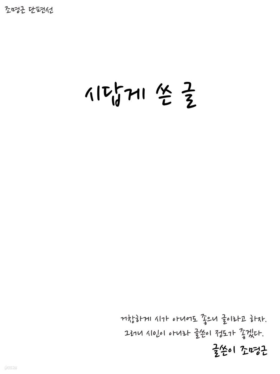 시답게 쓴 글