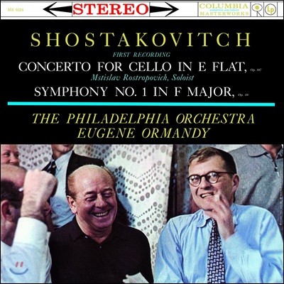 Mstislav Rostropovich,Philadelphia Orchestra,Eugene Ormandy — Mstislav Rostropovich 쇼스타코비치: 첼로 협주곡, 교향곡 1번 (Shostakovitch: Cello Concerto) 앨범 커버