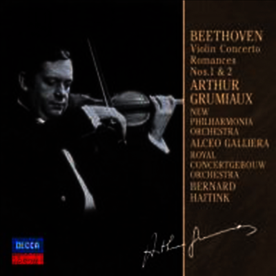 베토벤: 바이올린 협주곡, 로망스 1, 2번 (Beethoven: Violin Concerto, Romance No.1 & 2) (Ltd. Ed)(일본반)(CD) - Arthur Grumiaux