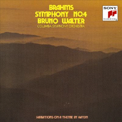 브람스 : 교향곡 4번, 하이든 주제 변주곡 (Brahms : Symphony No.4) (일본반)(CD) - Bruno Walter