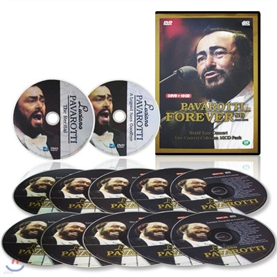 [기타 다큐멘터리] 루치아노 파바로티 베스트 컬렉션 CD10장(116곡)+DVD2장 [공연실황&인생다큐]