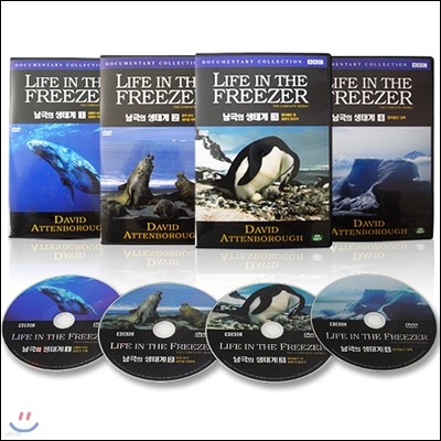 [BBC 다큐멘터리] 남극의 생태계 DVD 7부작(4disc)세트/WIDESCREEN, BAFTA AWARD 등 8개 부문수상작/한영더빙+자막