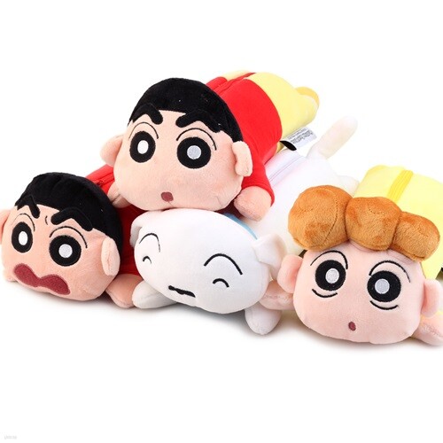 짱구 봉제 인형 필통/캐릭터 봉제필통 펜슬케이스