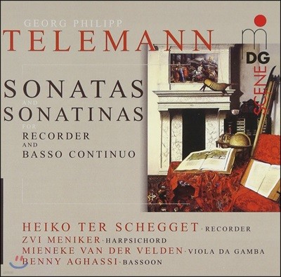 Mieneke van der Velden / Zvi Meniker / Heiko Ter Schegget ڷ: ڴ   ҳŸ ҳƼ (Telemann: Sonatas & Sonatinas)
