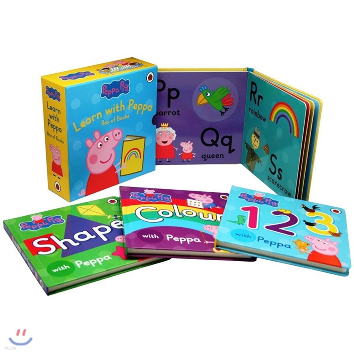 페파 피그와 배워요 원서 4종 박스 세트 (모양, 색깔, 숫자, 알파벳) : Learn with Peppa Pig