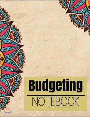 Budgeting Notebook: Retro Mandala Design: Planner Journal Notebook Finance Planner Money Organizer Budget Planner Monthly Budget Planner D