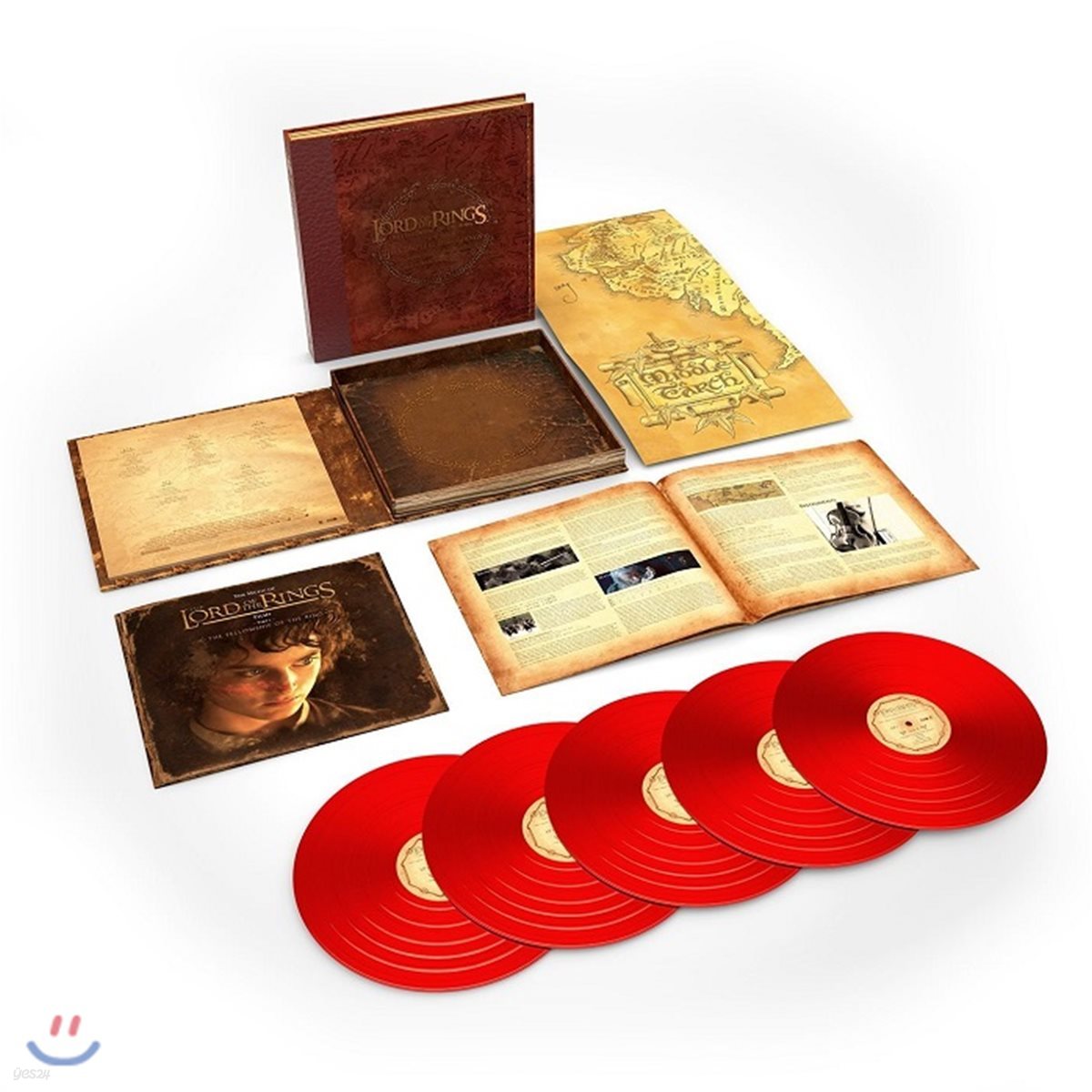 반지의 제왕: 반지 원정대 영화음악 전곡 (The Lord Of The Rings: The Fellowship Of The Ring - The Complete Recordings by Howard Shore) [레드 컬러 5 LP]