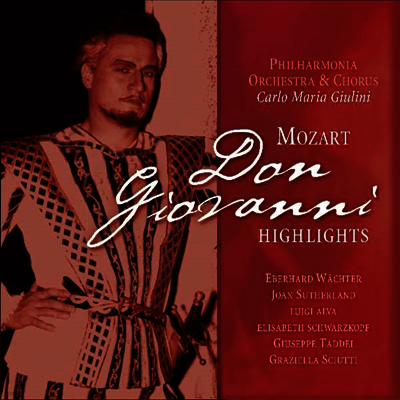 Carlo Maria Giulini,Elisabeth Schwarzkopf,Eberhard Waechter — 모차르트: 오페라 '돈 지오반니' - 하이라이트 (Mozart: Opera 'Don Giovanni' - Highlight) - Carlo Maria Giulini 앨범 커버