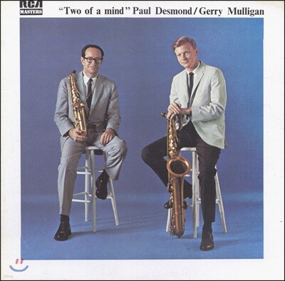 Paul Desmond / Gerry Mulligan (폴 데스몬드 & 게리 멀리건) — Two Of A Mind 앨범 커버