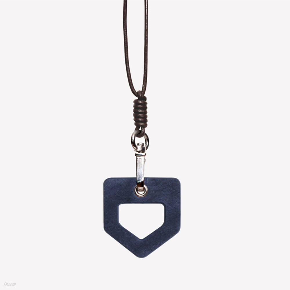 선글라스 이태리 가죽 목걸이 홀더(네이비)B95091