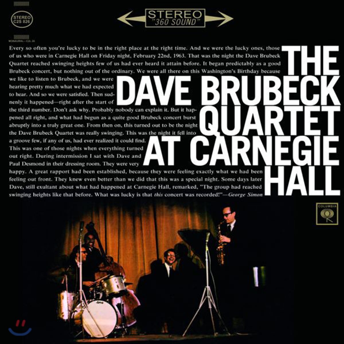 The Dave Brubeck Quartet (데이브 브루벡 쿼텟) - At Carnegie Hall [2LP]