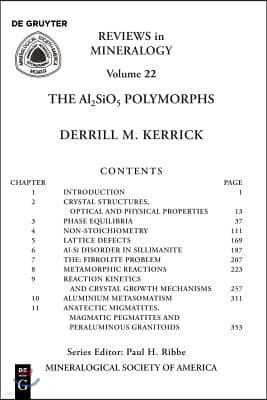 The Al2sio5 Polymorphs