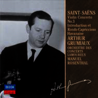 생상: 바이올린 협주곡 3번, 서주와 론도 카프리치오소 (Saint-Saens: Vaiolin Concerto No.3. Introduction Et Rondo Capriccioso) (일본반)(CD) - Arthur Grumiaux