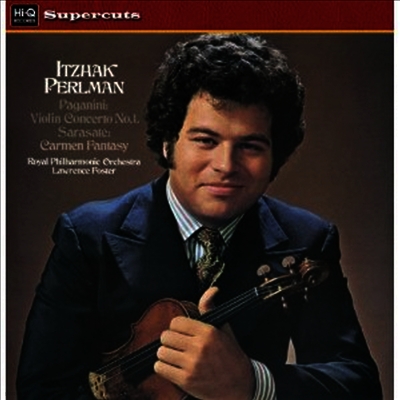 Itzhak Perlman — 파가니니: 바이올린 협주곡 1번, 사라사테: 카르멘 환상곡 (Paganini: Violin Concerto No.1, Sarasate: Carmen Fantasy) - Itzhak Perlman 앨범 커버