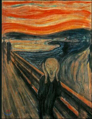 Sketch Book: Large Blank Unruled Sketch Book with Edvard Munch's the Scream; 8.5 X 11, Use as a Journal, Sketchbook, Diary, or Gift
