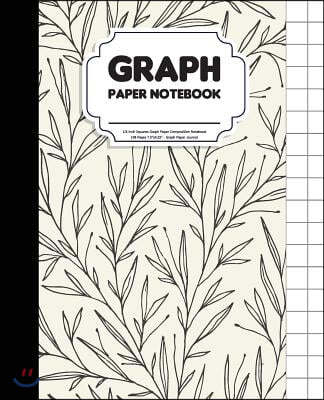 Graph Paper Notebook: 1/2 Inch Squares Graph Paper Composition Notebook - 108 Pages 7.5"x9.25" - Graph Paper Journal: Notebook Graph Paper