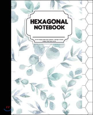 Hexagonal Notebook: 1/2 Inch Hexagon Graph Paper Notebook - 108 Pages 7.5x9.25 - Hexagon Graph Paper Journal: Hexagon Graph Paper