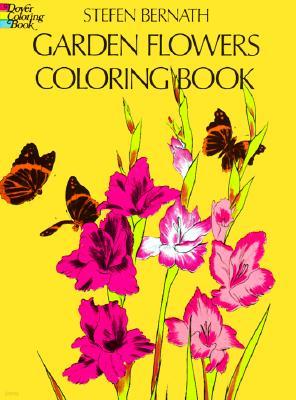 Garden Flowers Coloring Book