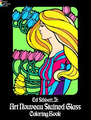 Art Nouveau Stained Glass Coloring Book