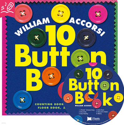 [ο ] 10 Button Book (Board Book & CD Set)