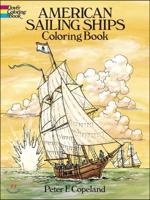 American Sailing Ships Coloring Book