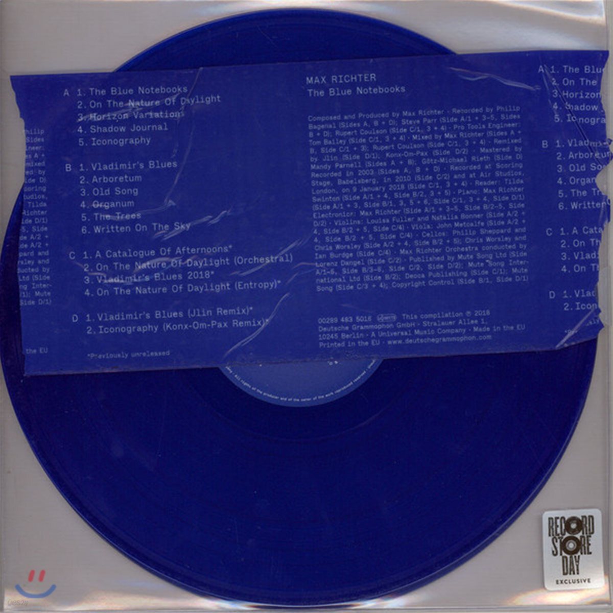 Max Richter 막스 리히터: 블루 노트북 (The Blue Notebooks) [블루 컬러 2LP]