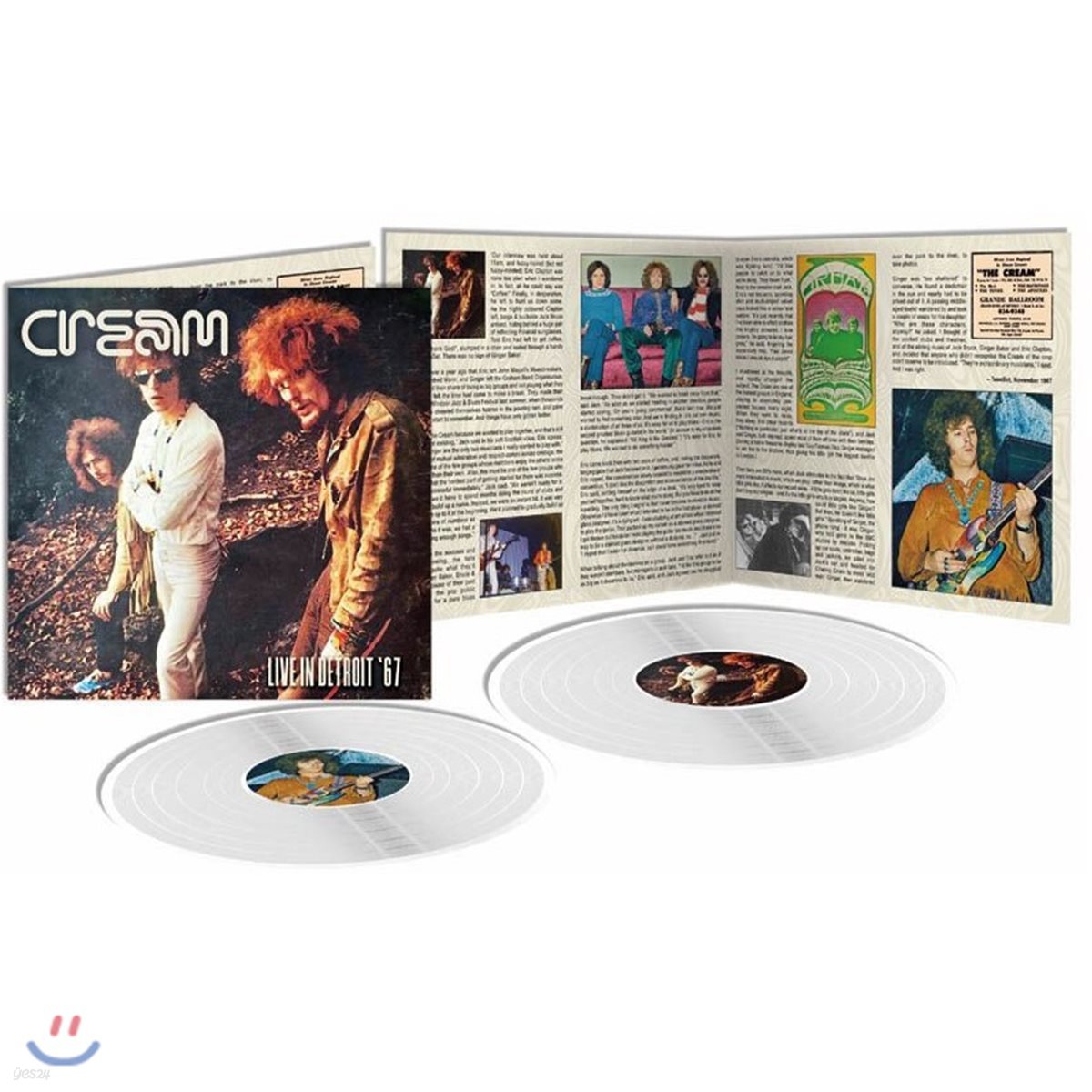 Cream - Live In Detroit '67 크림 1967년 라이브 [화이트 컬러 2 LP]