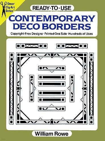 Ready-To-Use Contemporary Deco Borders