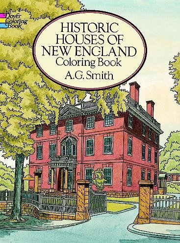 Historic Houses of New England Coloring Book