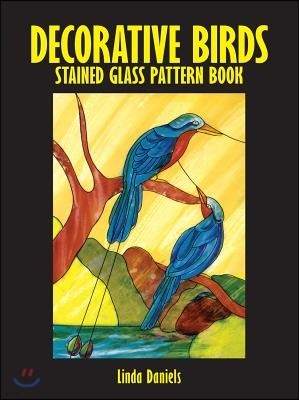 Decorative Birds Stained Glass Pattern Book