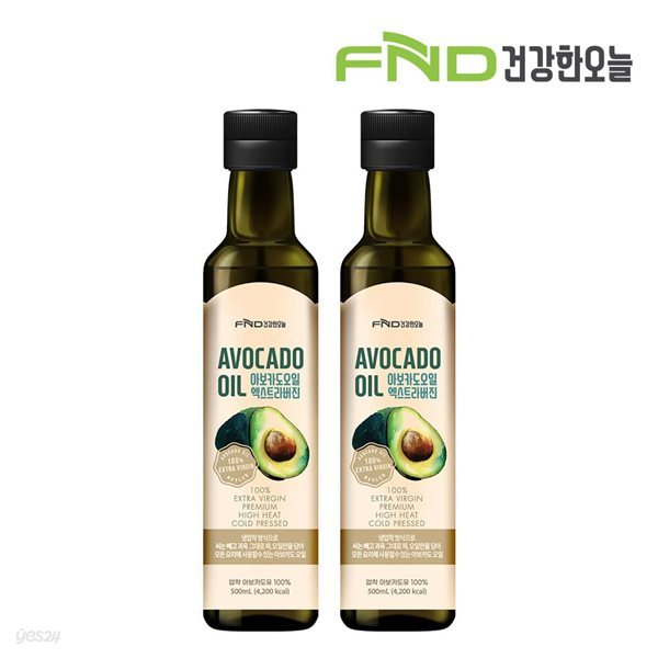 FND건강한오늘 아보카도오일 엑스트라버진 500mL x 2병