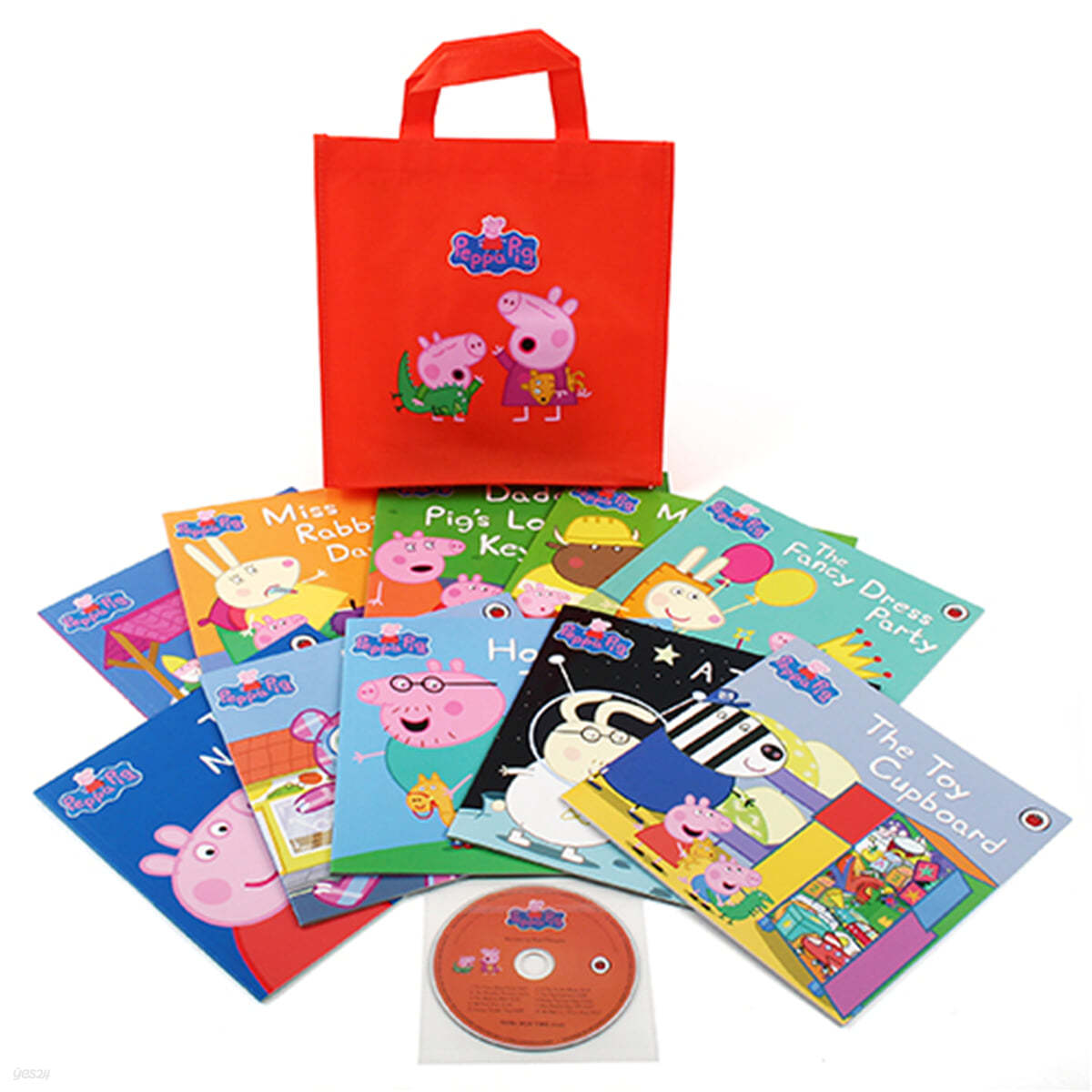 페파 피그 원서 페이퍼백 10종 세트 : Peppa Pig : Orange Bag [10 books & 1 CD]