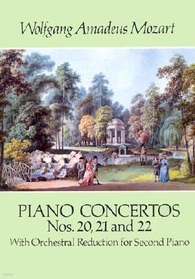 Piano Concertos Nos. 20, 21 and 22: With Orchestral Reduction for Second Piano