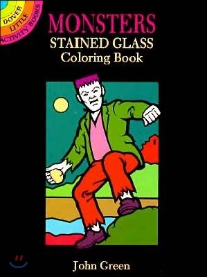 Monsters Stained Glass Colouring Book