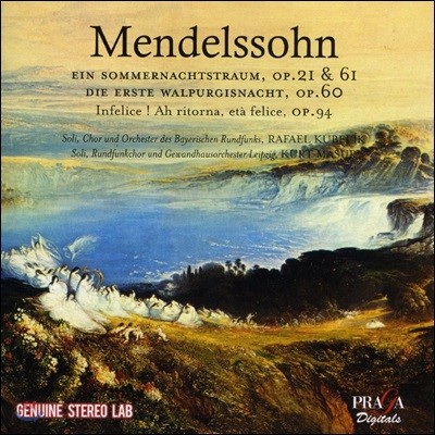 Rafael Kubelik / Kurt Masur ൨: ѿ  , ù° Ǫ⽺  Op. 60 (Mendelssohn: Ein Sommernachtstraum, Op. 21 & 61, Die Erste Walpurgisnacht, Op. 60)