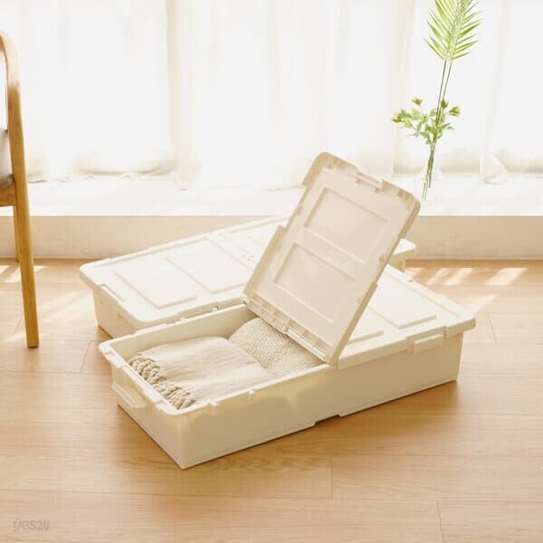 트레인 언더베드 리빙박스 낮은형 2개