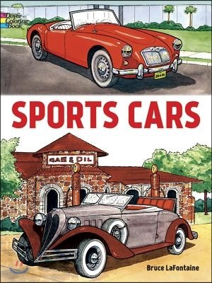 Sports Cars Coloring Book