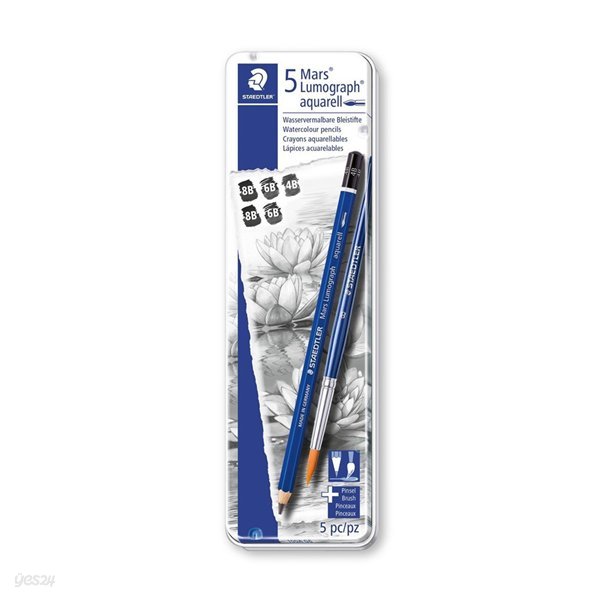 스테들러 100A G6 마스 루모그라프 수채화 연필 6본 세트
