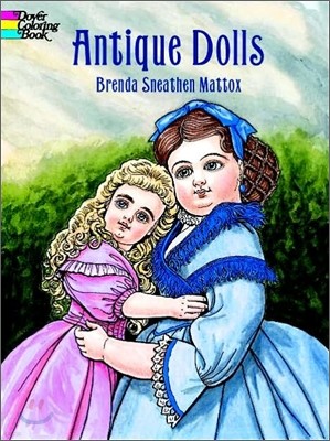 Antique Dolls Colouring Book