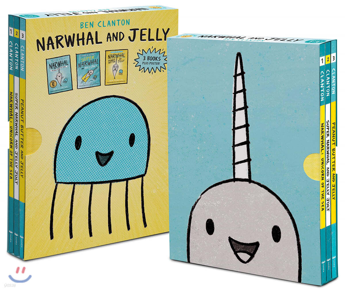 Narwhal and Jelly Box Set (Paperback Books 1, 2, 3, and Poster)