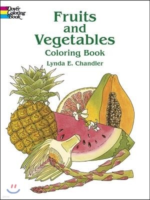 Fruits and Vegetables Coloring Book