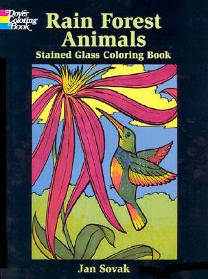 Rain Forest Animals Stained Glass Coloring Book