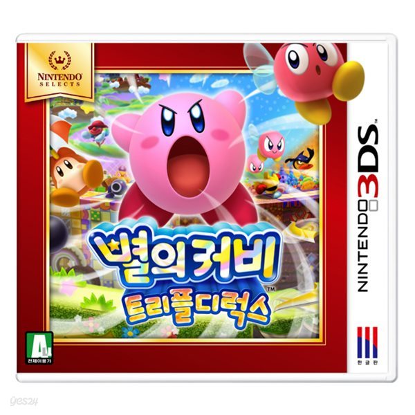 [닌텐도3DS 타이틀]별의커비 트리플디럭스 Nintendo Selects