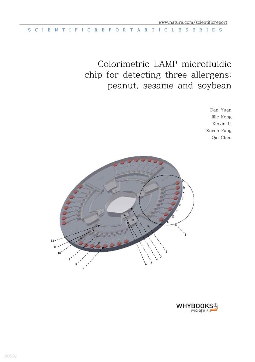 Colorimetric LAMP microfluidic chip for detecting three allergens; peanut, sesame and soybean