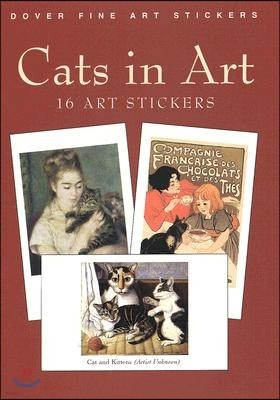 Cats in Art: 16 Art Stickers