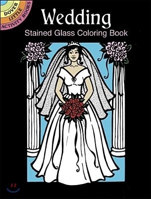 Wedding Stained Glass Coloring Book