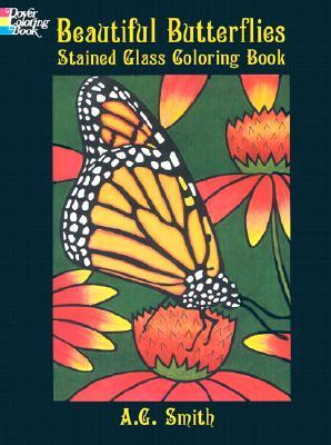 Beautiful Butterflies Stained Glass Coloring Book