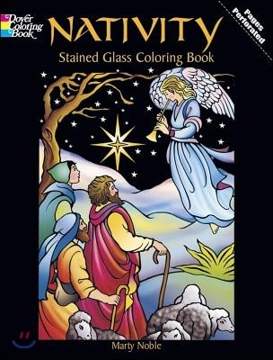 Nativity Stained Glass Coloring Book