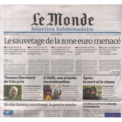 Le Monde Selection (ְ) : 2012 01 21